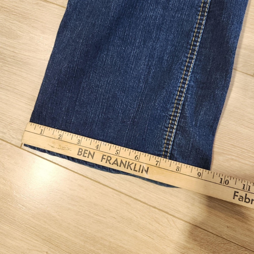 Ariat REAL Denim Jeans Womens 29L Medium Blue Mid Rise Bootcut Western Stretch - Picture 9 of 10